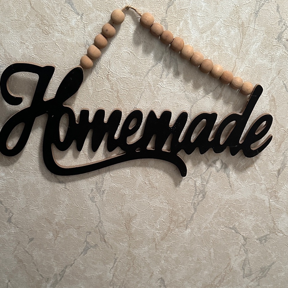 BrownWooden 'Homemade' Wall Decor